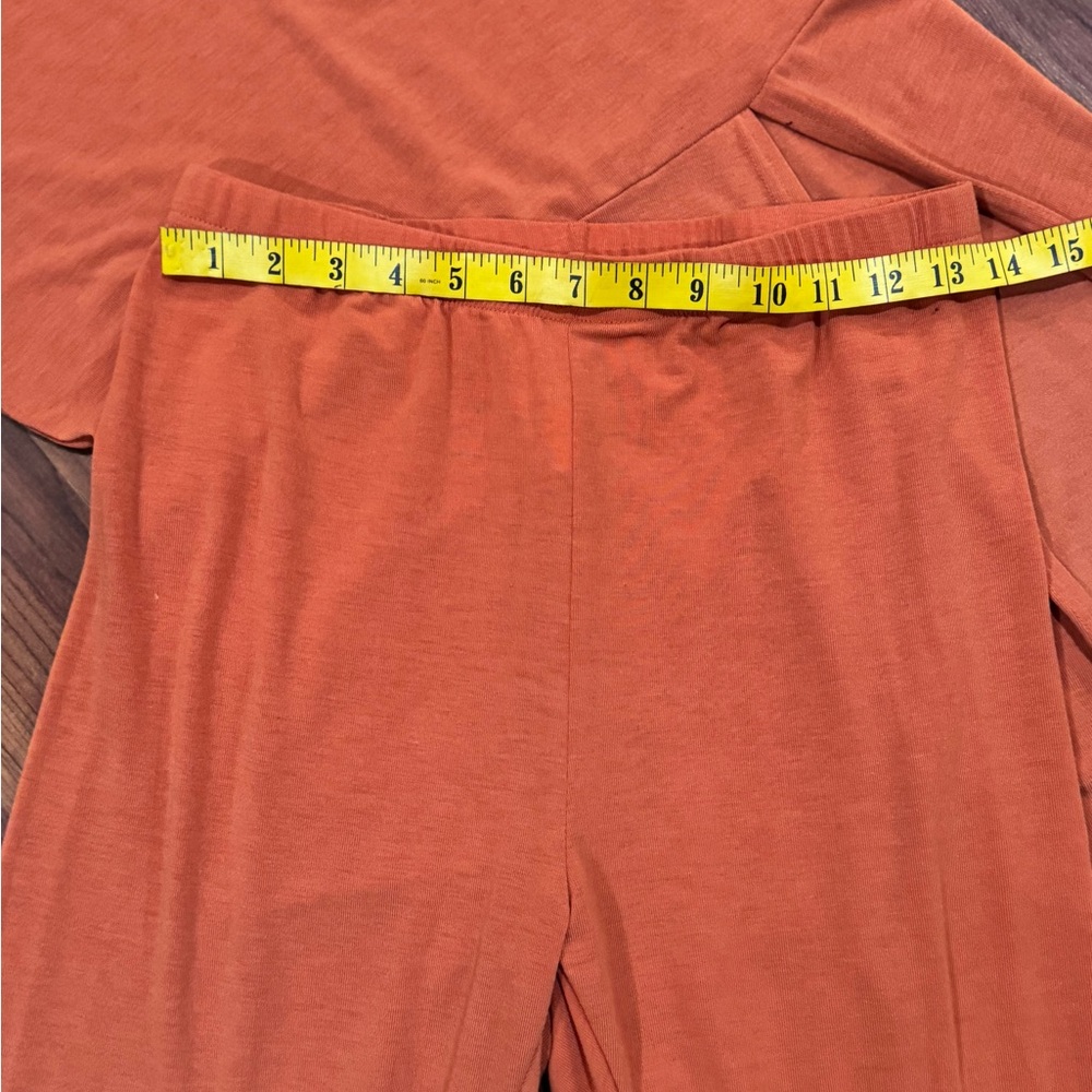 A Classy Chic Boutique Orange Short Sleeve Pajama Set - Picture 11 of 13